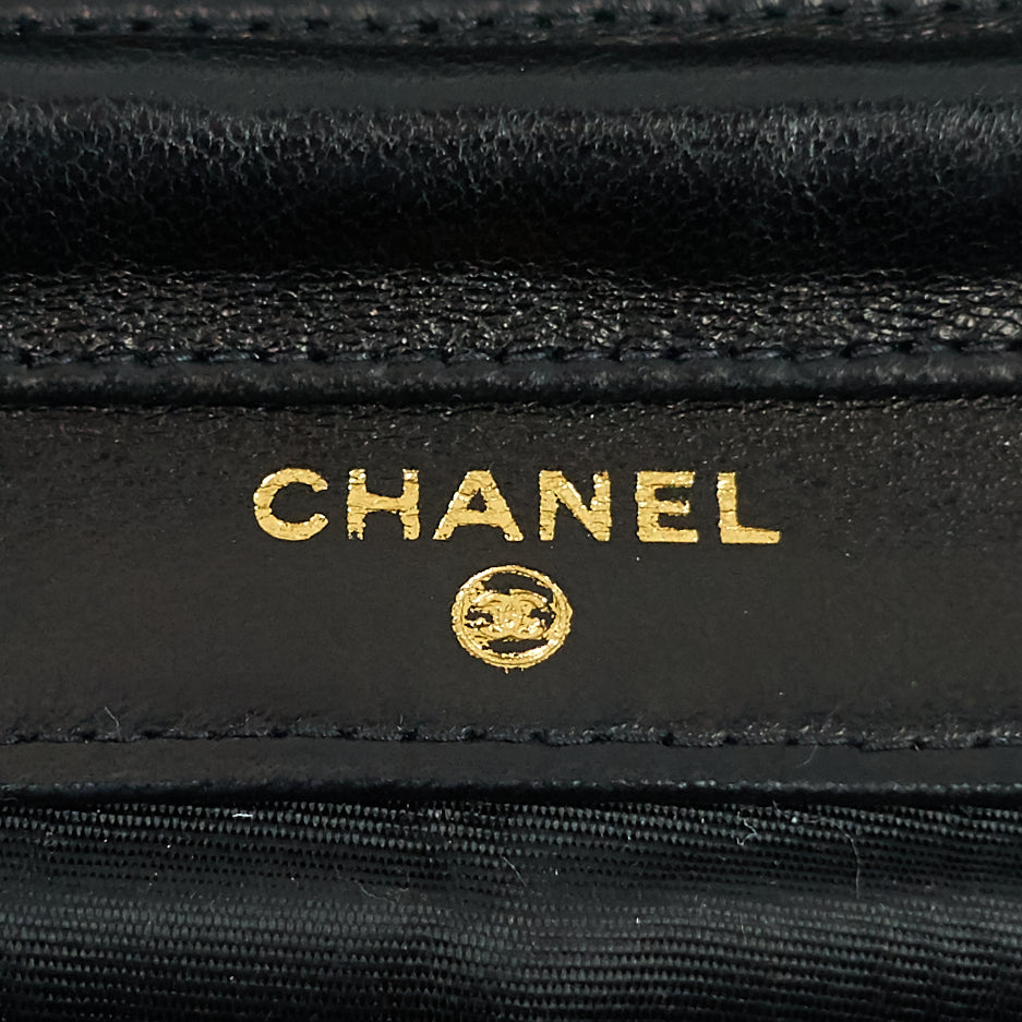 timeless wallet on chain woc vintage patent leather bag