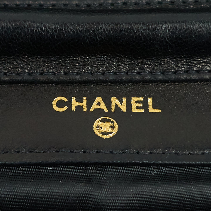 timeless wallet on chain woc vintage patent leather bag