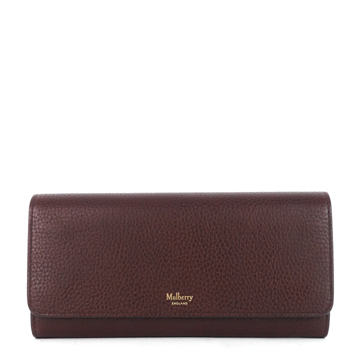 mulberry natural grain leather continental wallet