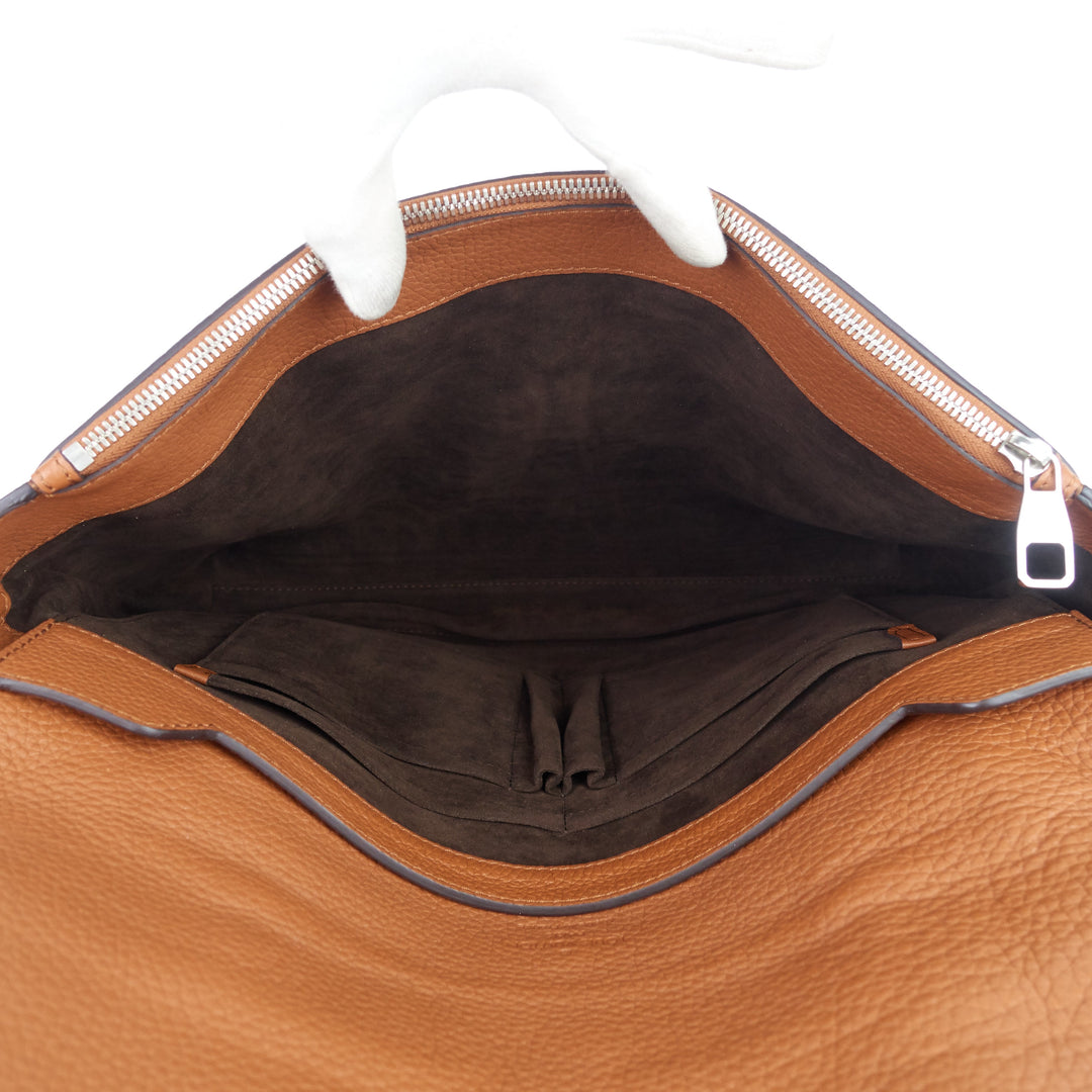 serviette dorian taurillon leather briefcase bag