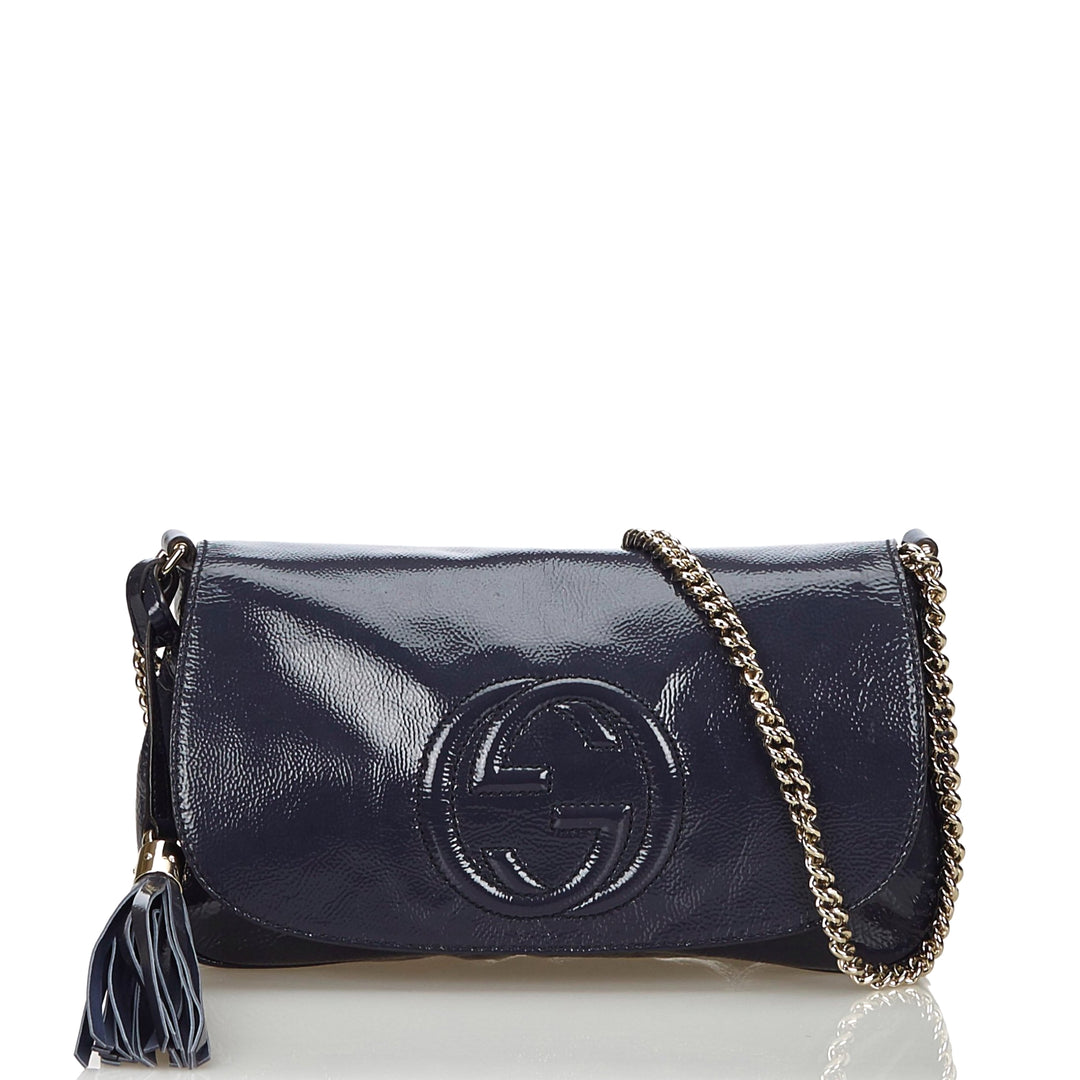 soho mini patent leather crossbody bag