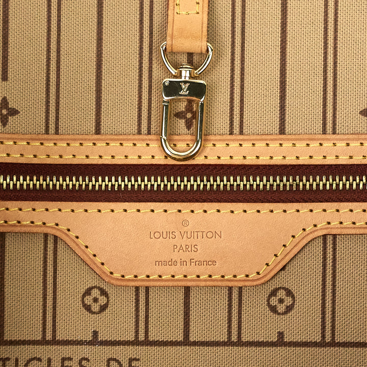 neverfull mm monogram canvas tote bag