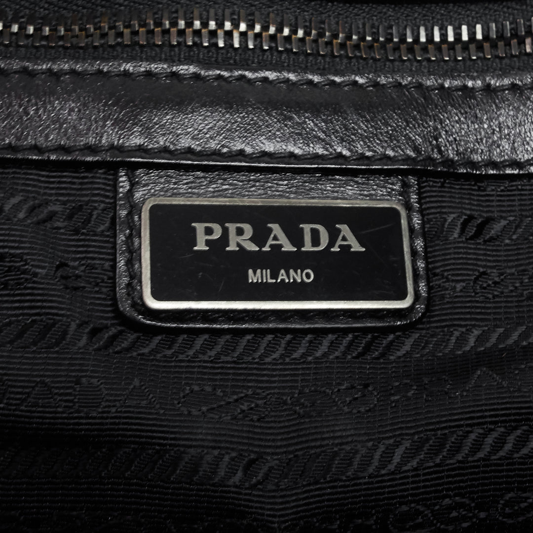 long leather tote bag