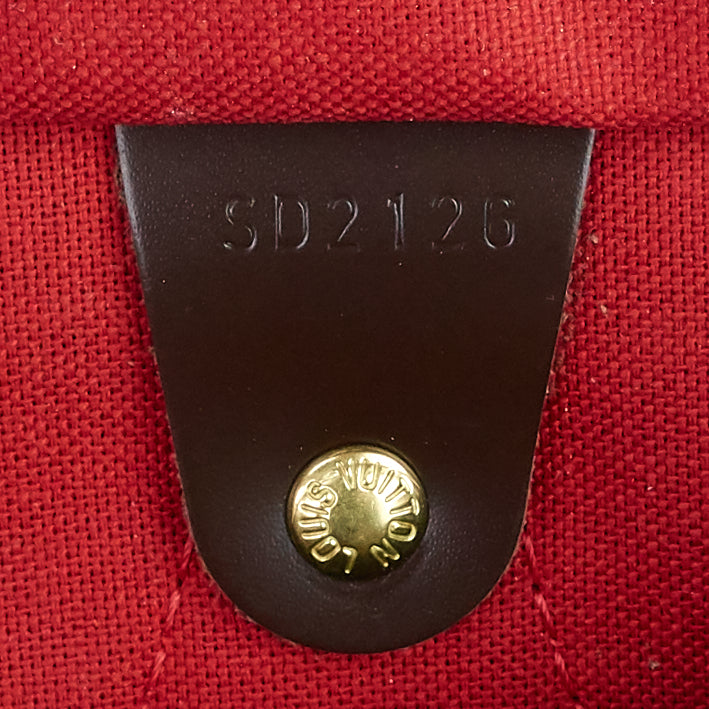 speedy 30 damier ebene canvas bag