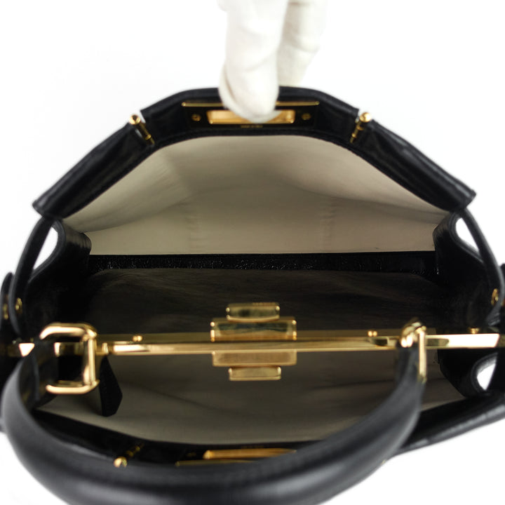 peekaboo medium lambskin leather bag