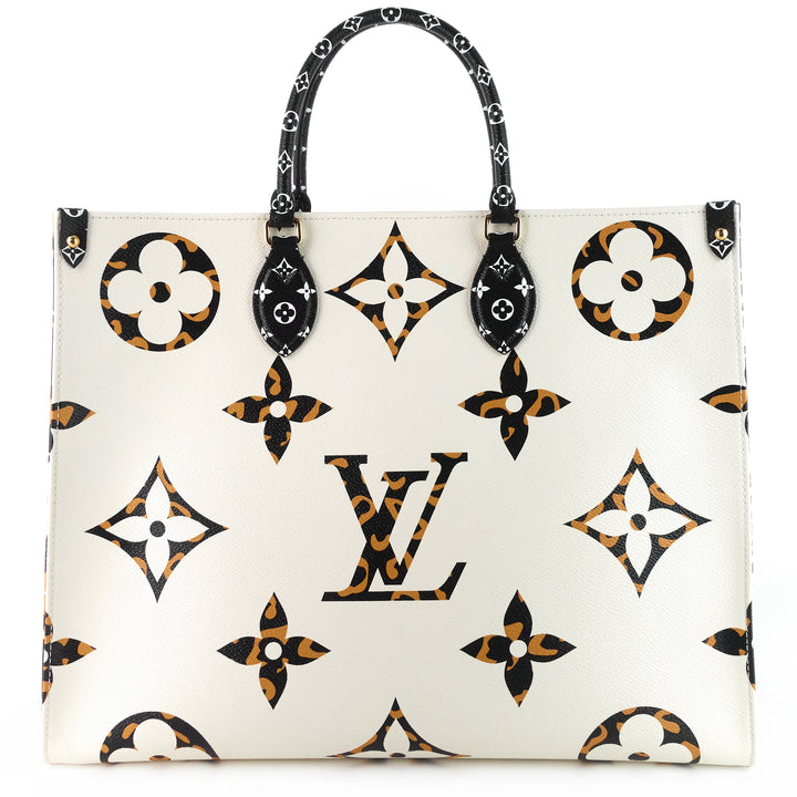 onthego monogram giant jungle canvas bag