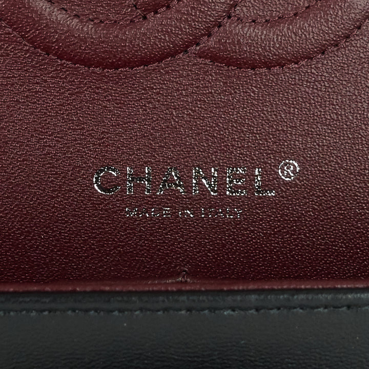 classic double flap lambskin leather bag