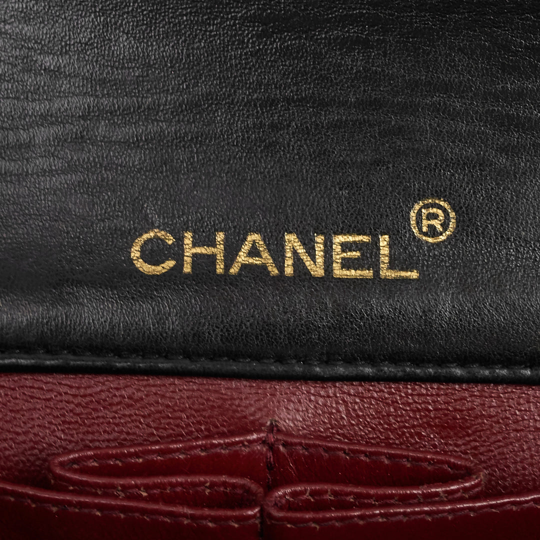 lambskin leather small single flap bag