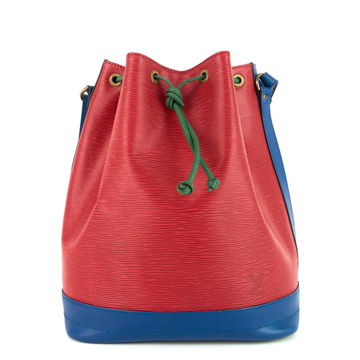 noé large multicolor epi leather bag