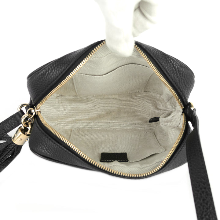 soho disco calfskin leather crossbody bag