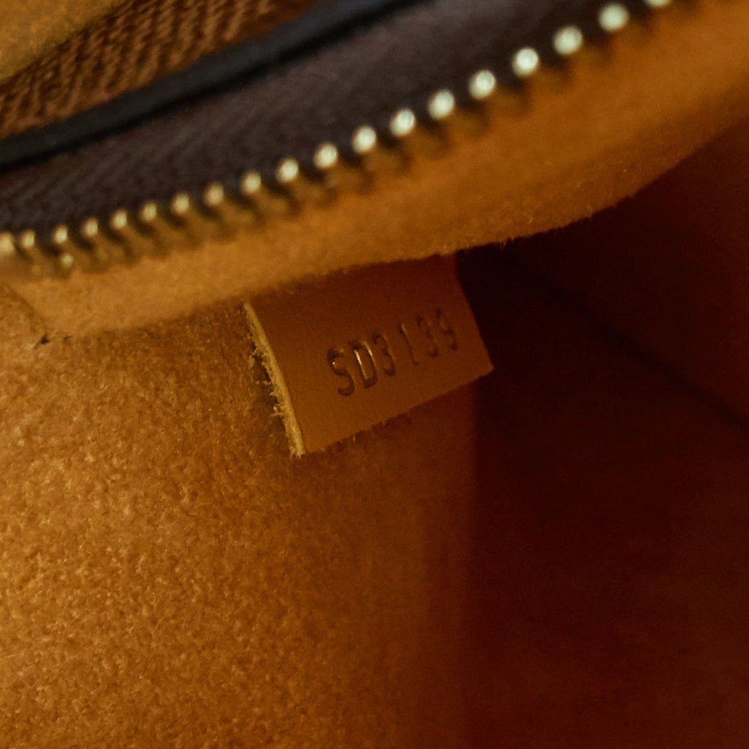 néonoé saffron damier ebene canvas bag
