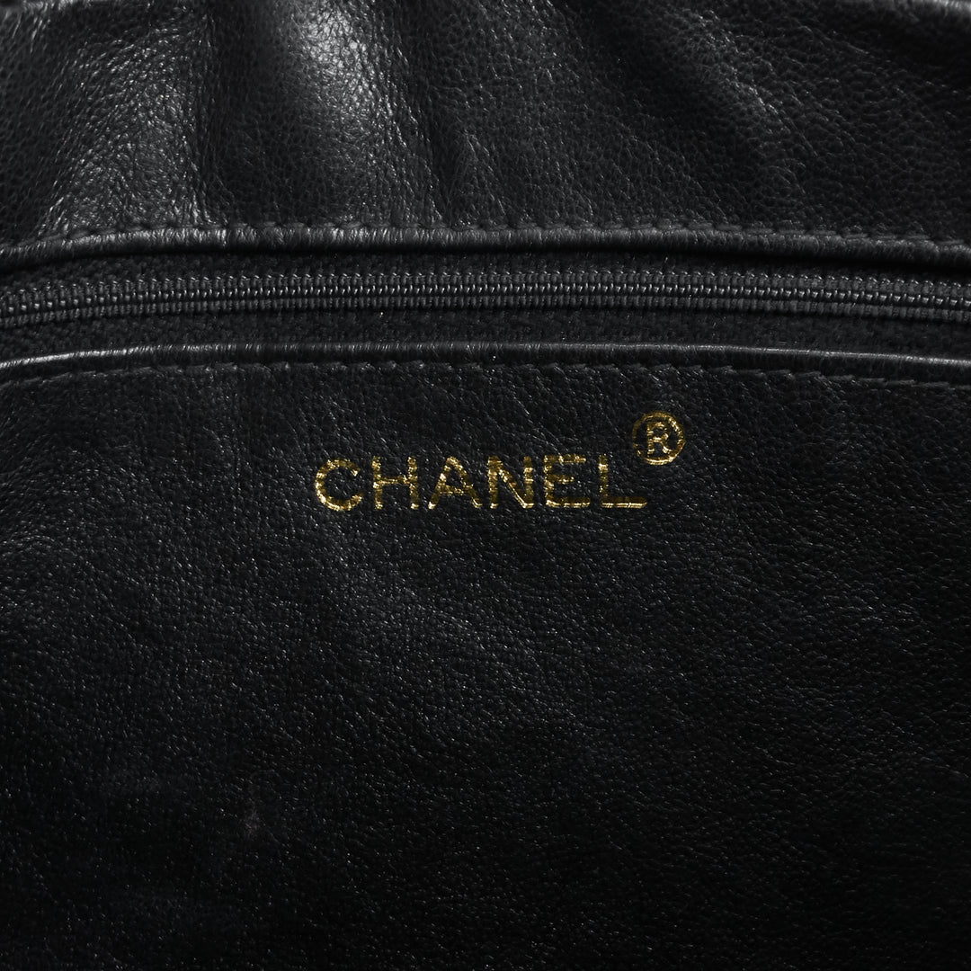 quilted lambskin leather camera bag