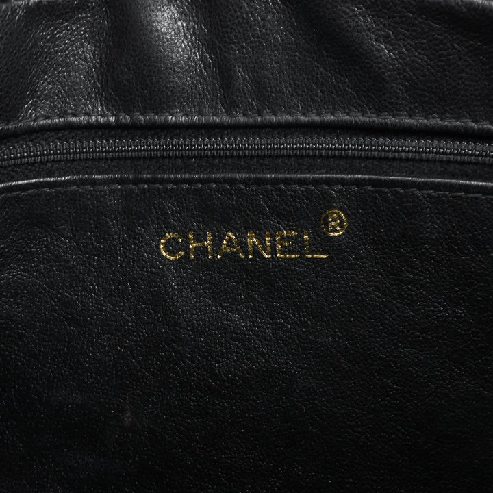 quilted lambskin leather camera bag