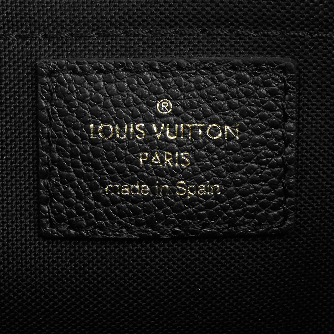 pallas monogram canvas clutch bag