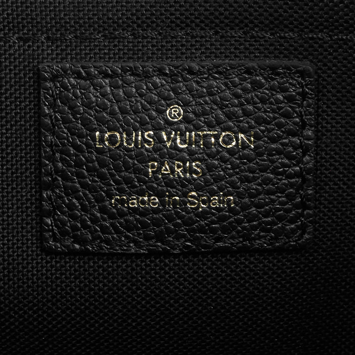 pallas monogram canvas clutch bag