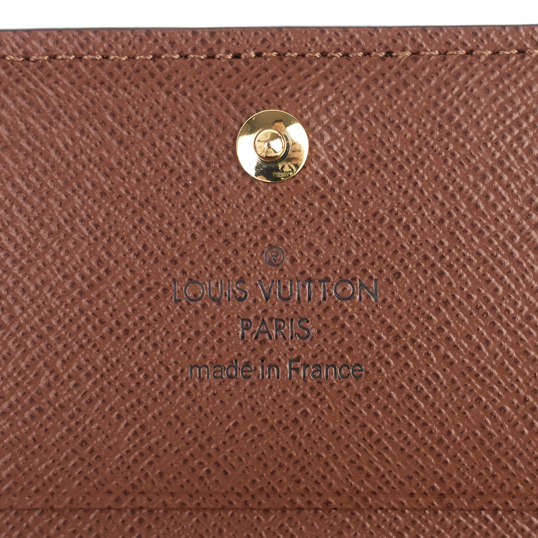 envelope business monogram canvas card holder