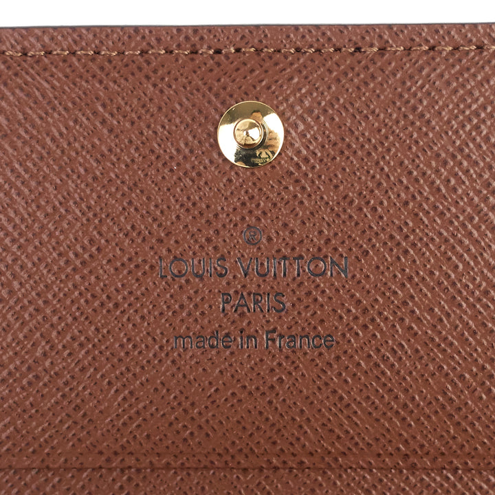 envelope business monogram canvas card holder