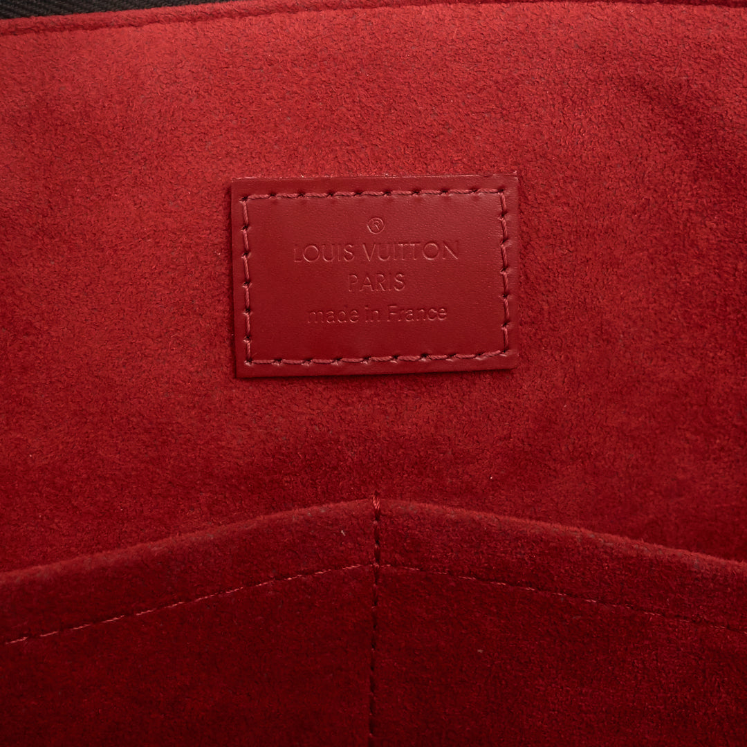 caissa mm damier ebene canvas tote bag