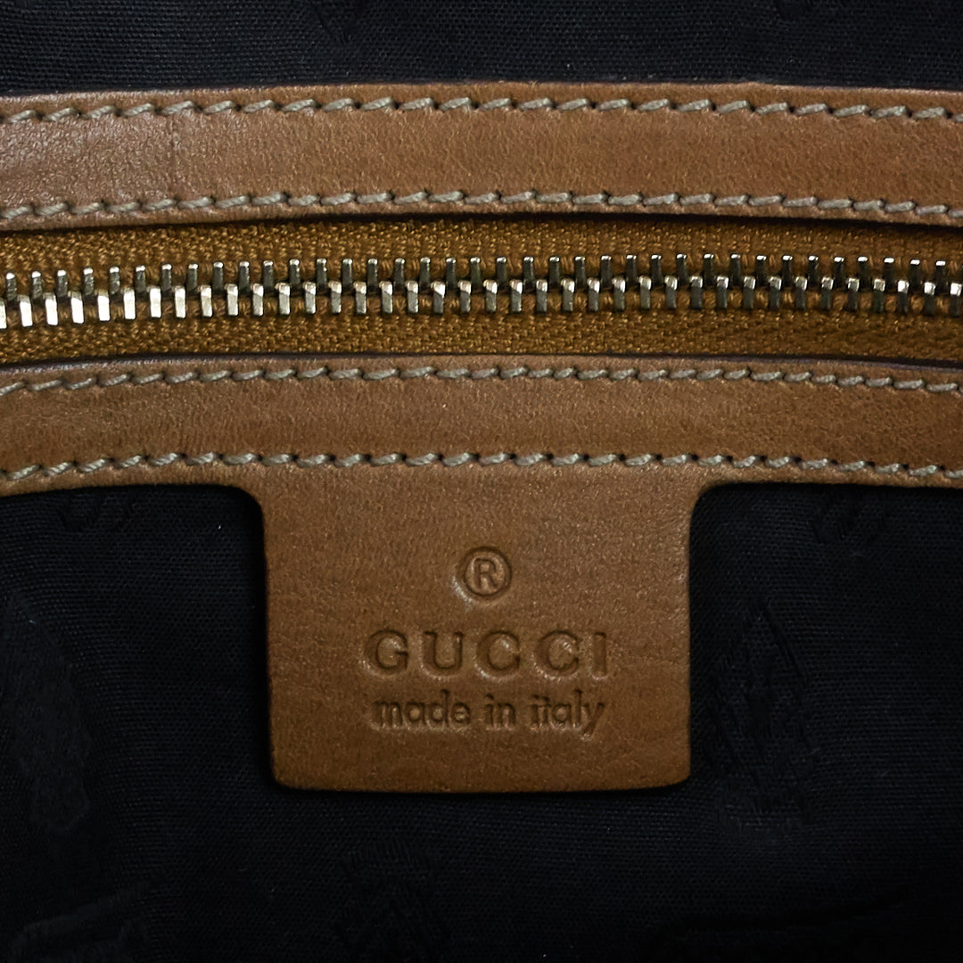 gg charm medium gg canvas dome bag