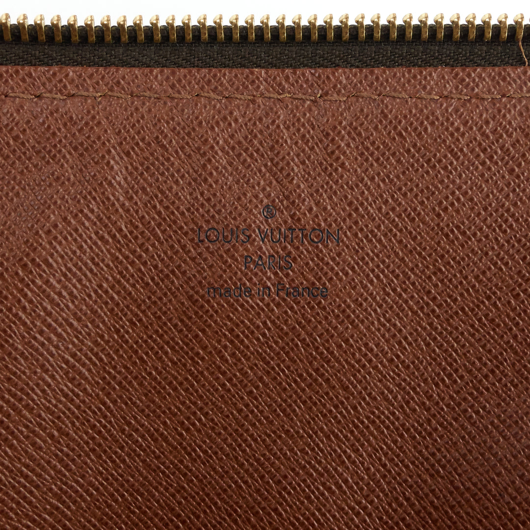 monogram canvas poche document holder