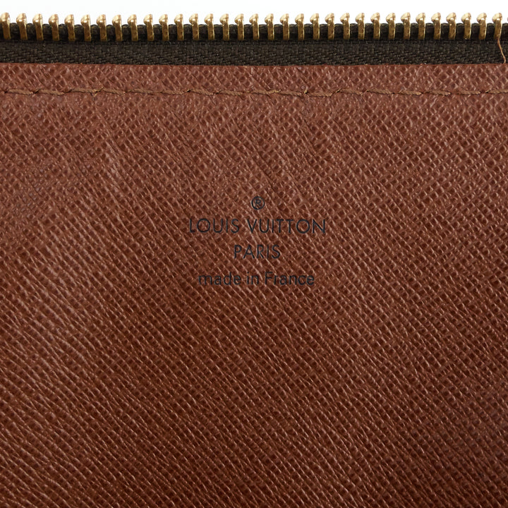 monogram canvas poche document holder