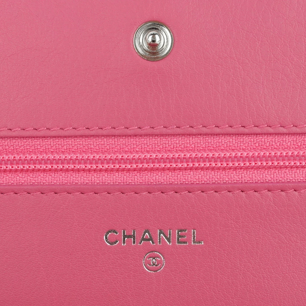 cambon ligne leather wallet on chain