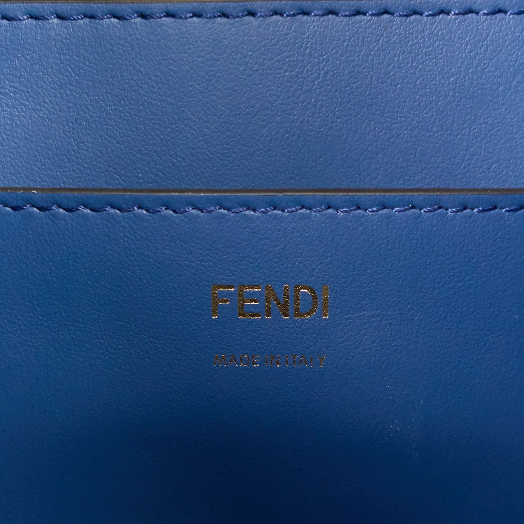 f is fendi perforated mon tresor small leather bag