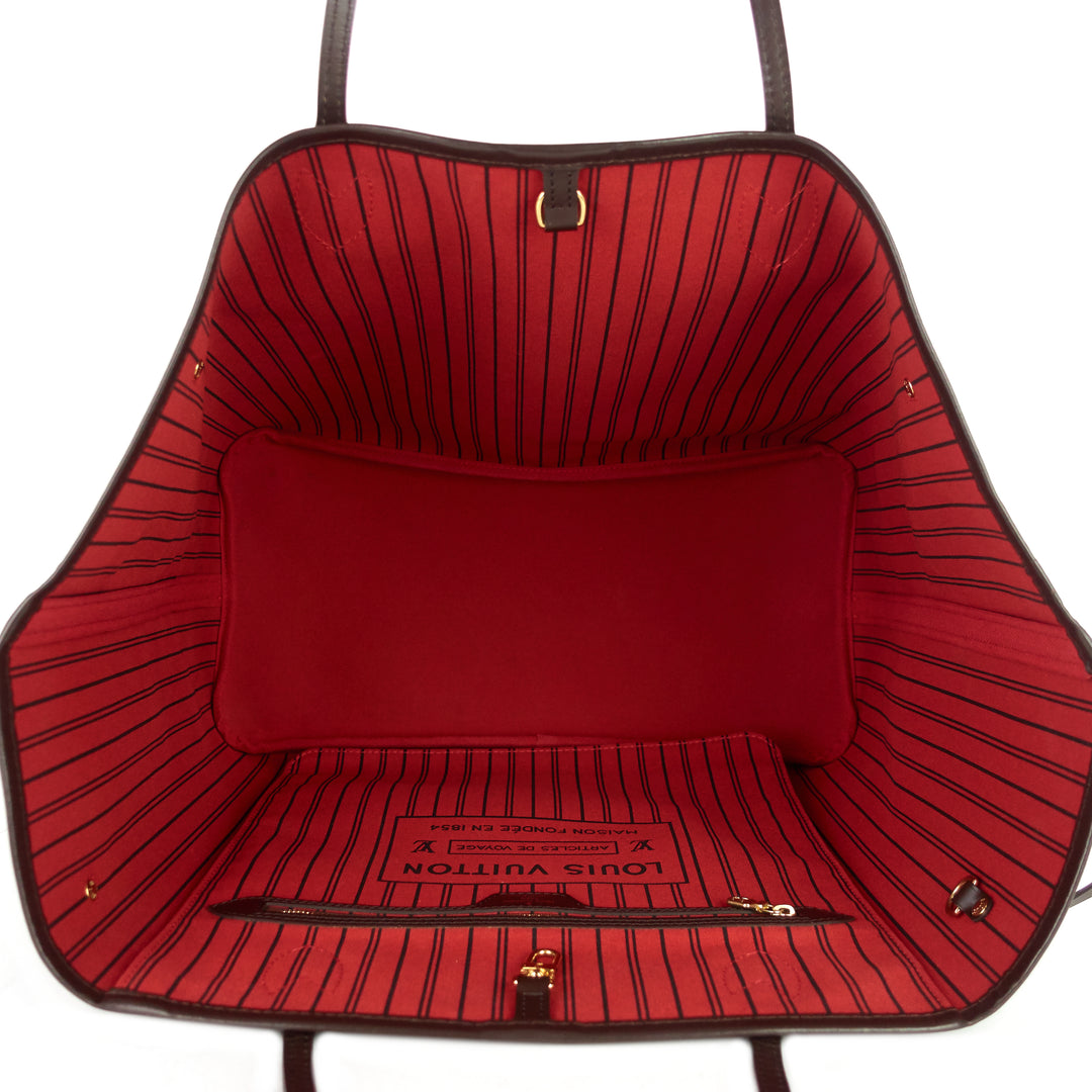 neverfull gm damier ebene canvas tote bag