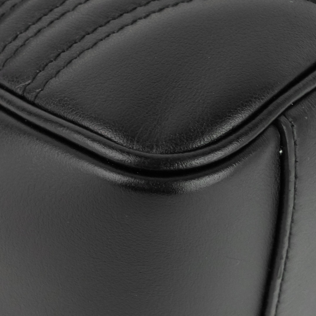 gg marmont small matelassé calfskin top handle shoulder bag