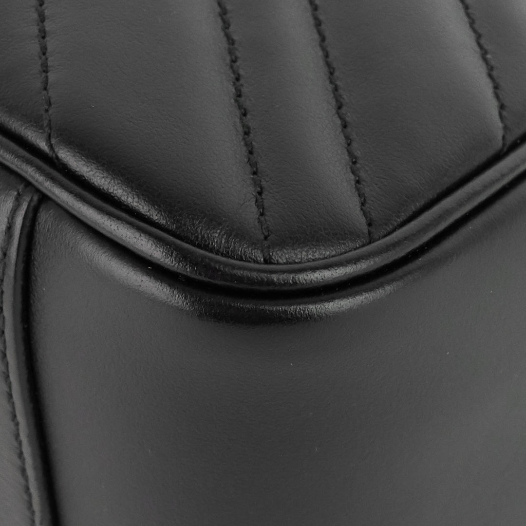 gg marmont small matelassé calfskin top handle shoulder bag