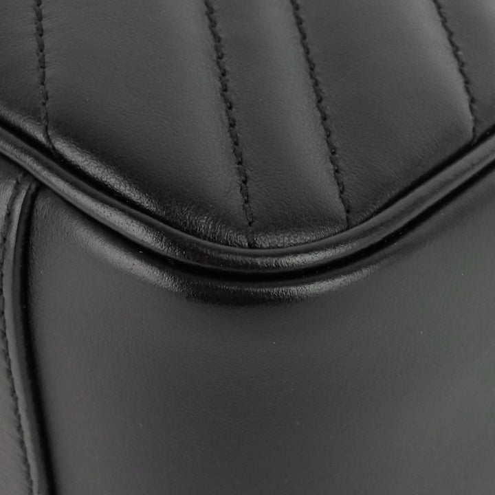 gg marmont small matelassé calfskin top handle shoulder bag