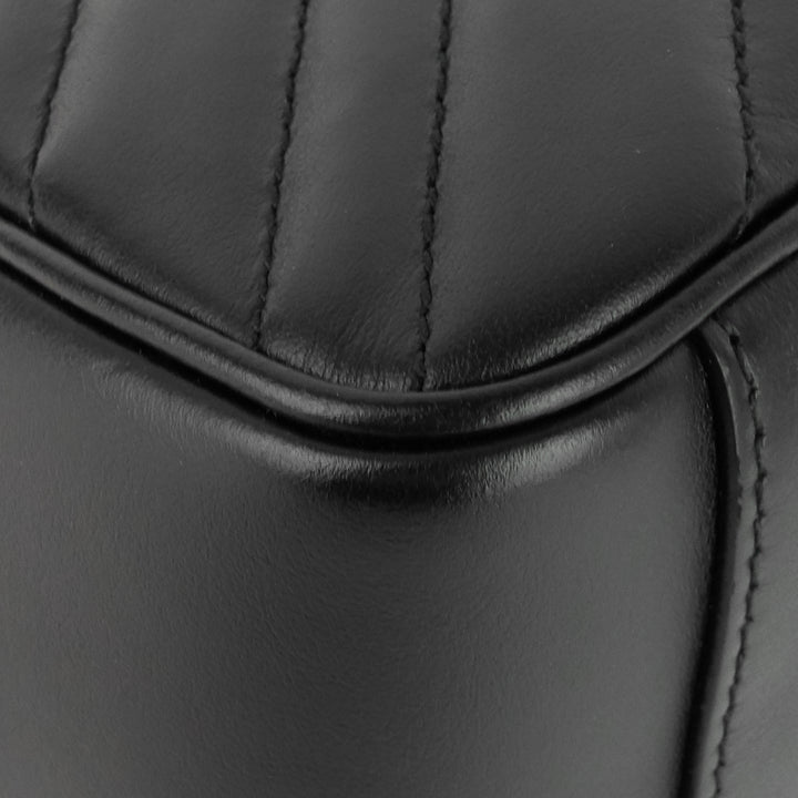 gg marmont small matelassé calfskin top handle shoulder bag