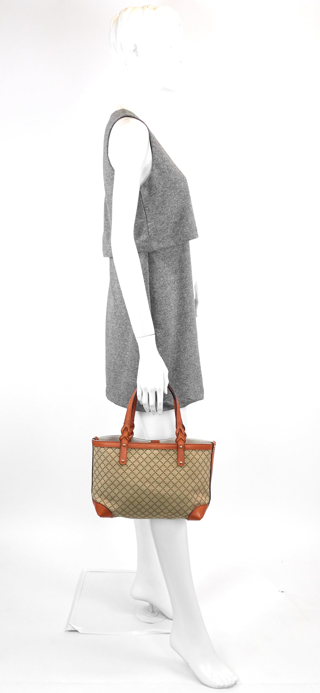 diamante craft quilted canvas tote bag