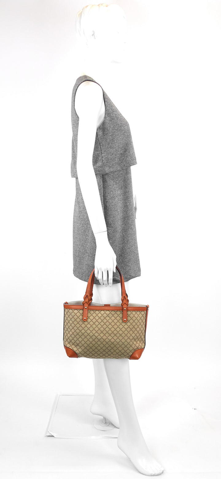 diamante craft quilted canvas tote bag