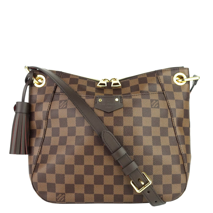 South Bank Besace Damier Ebene Canvas Bag