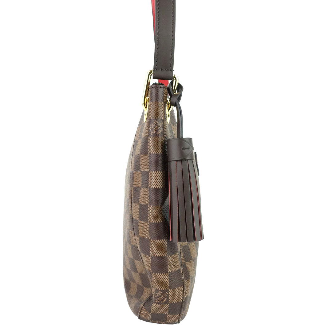 South Bank Besace Damier Ebene Canvas Bag