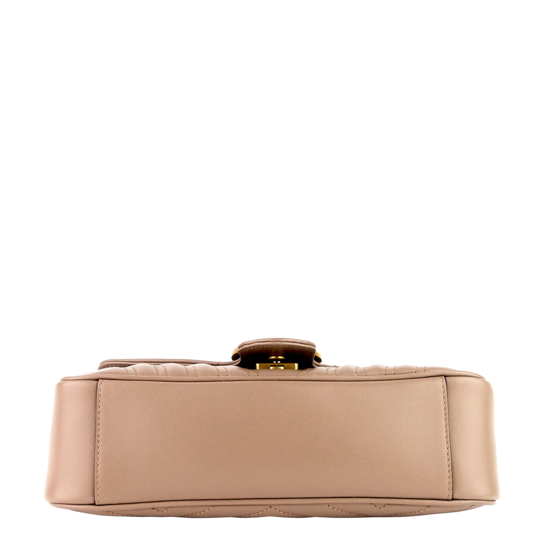 GG Marmont Small Leather Flap Bag