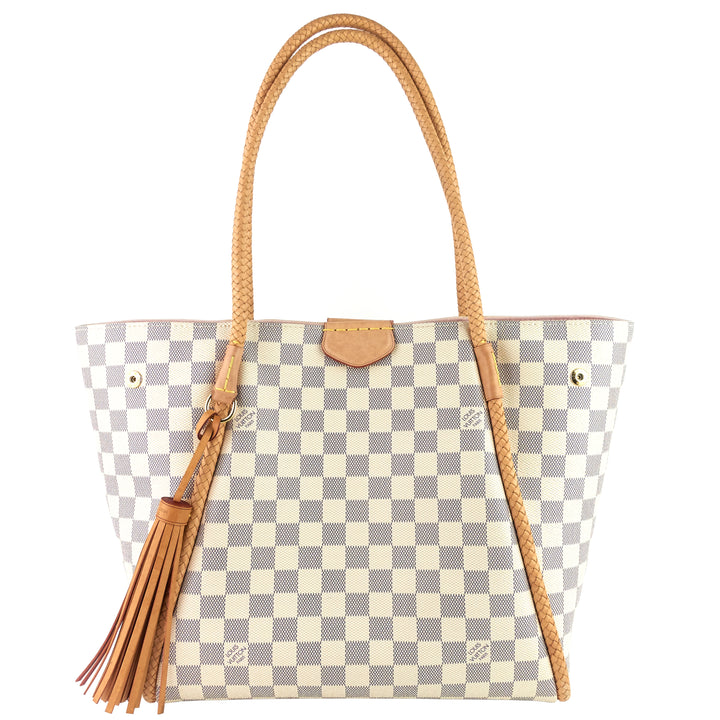 Propriano Damier Azur Canvas Tote Bag