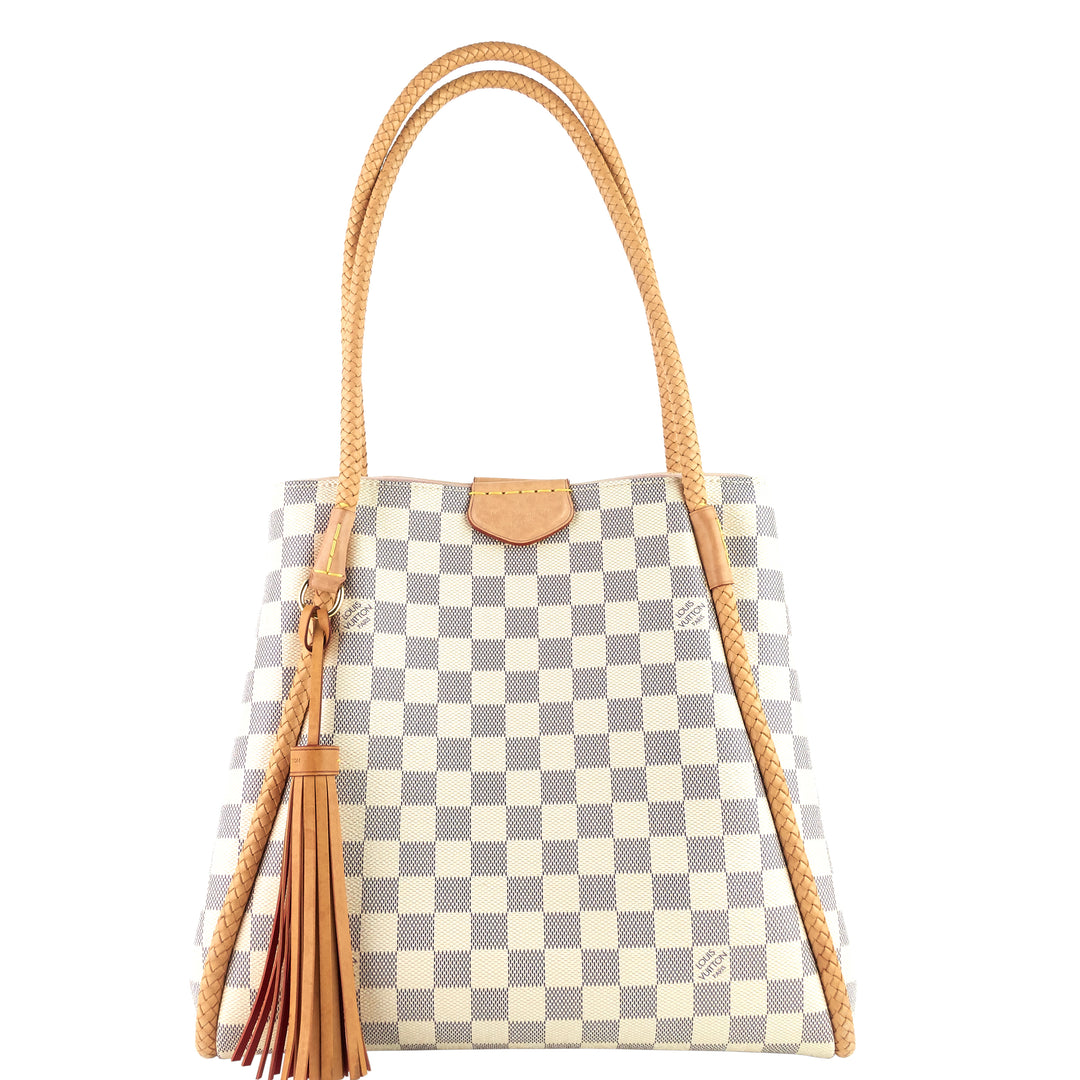 Propriano Damier Azur Canvas Tote Bag