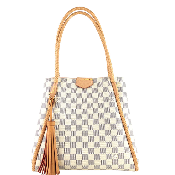 Propriano Damier Azur Canvas Tote Bag