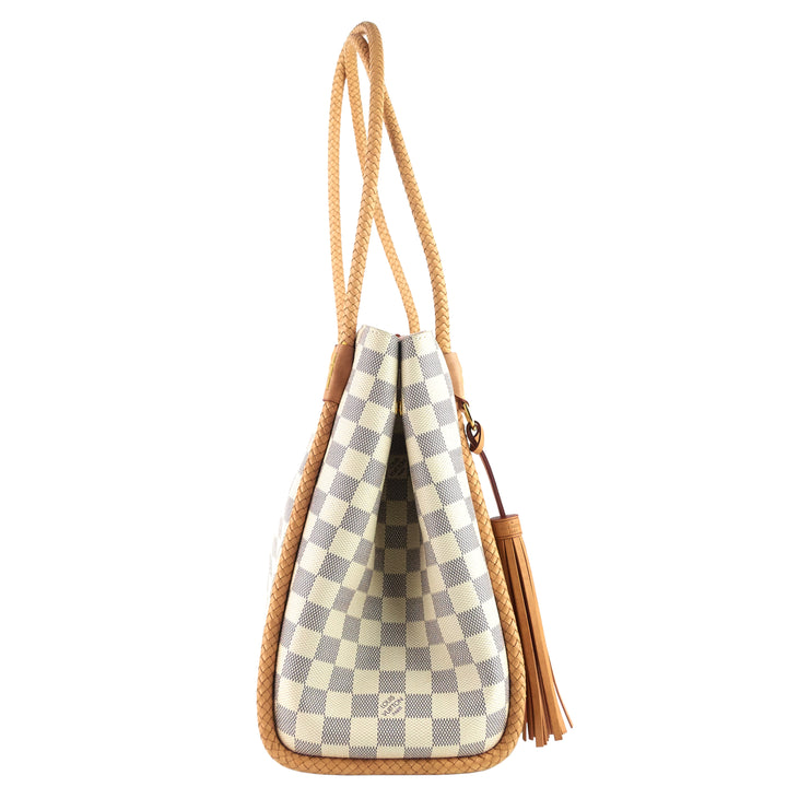 Propriano Damier Azur Canvas Tote Bag