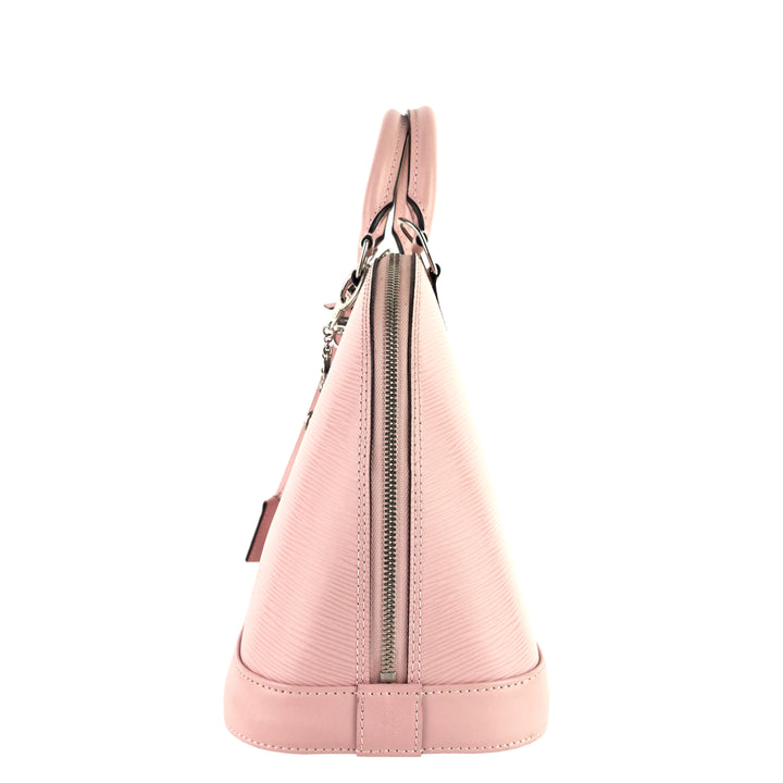 Alma PM Pink Epi Leather Bag with Charms