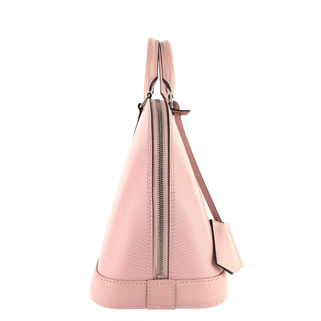 Alma PM Pink Epi Leather Bag with Charms
