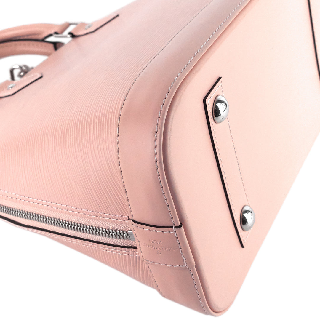 Alma PM Pink Epi Leather Bag with Charms