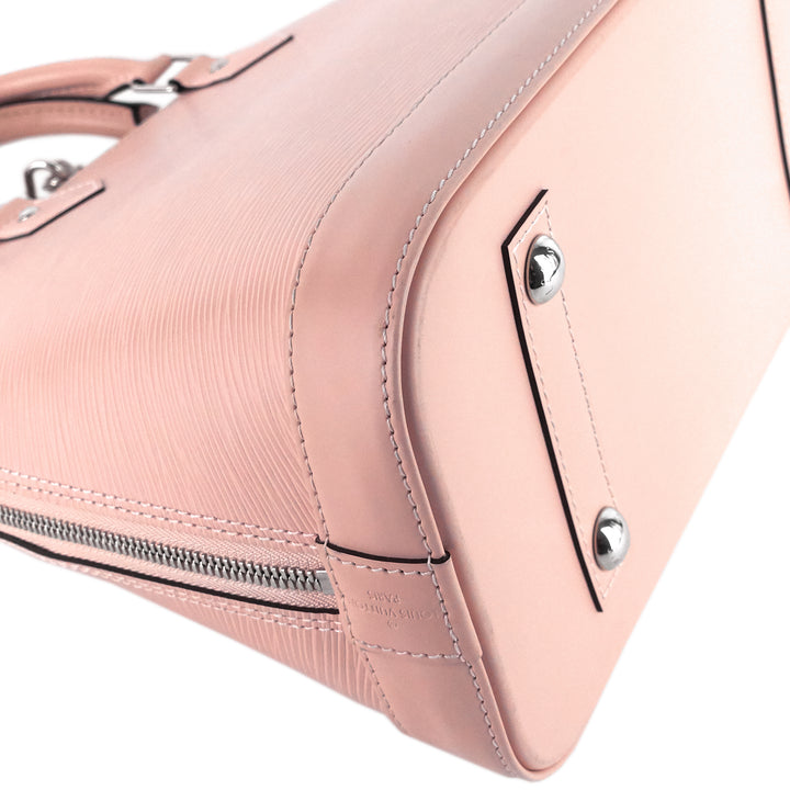 Alma PM Pink Epi Leather Bag with Charms