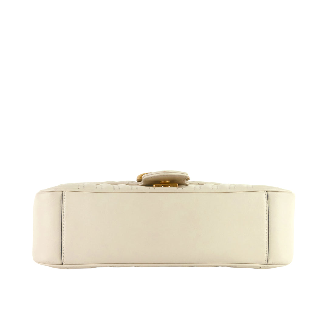 GG Marmont Small Leather Flap Bag