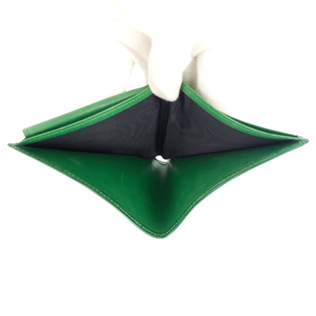 Marco Green Epi Leather Bifold Wallet