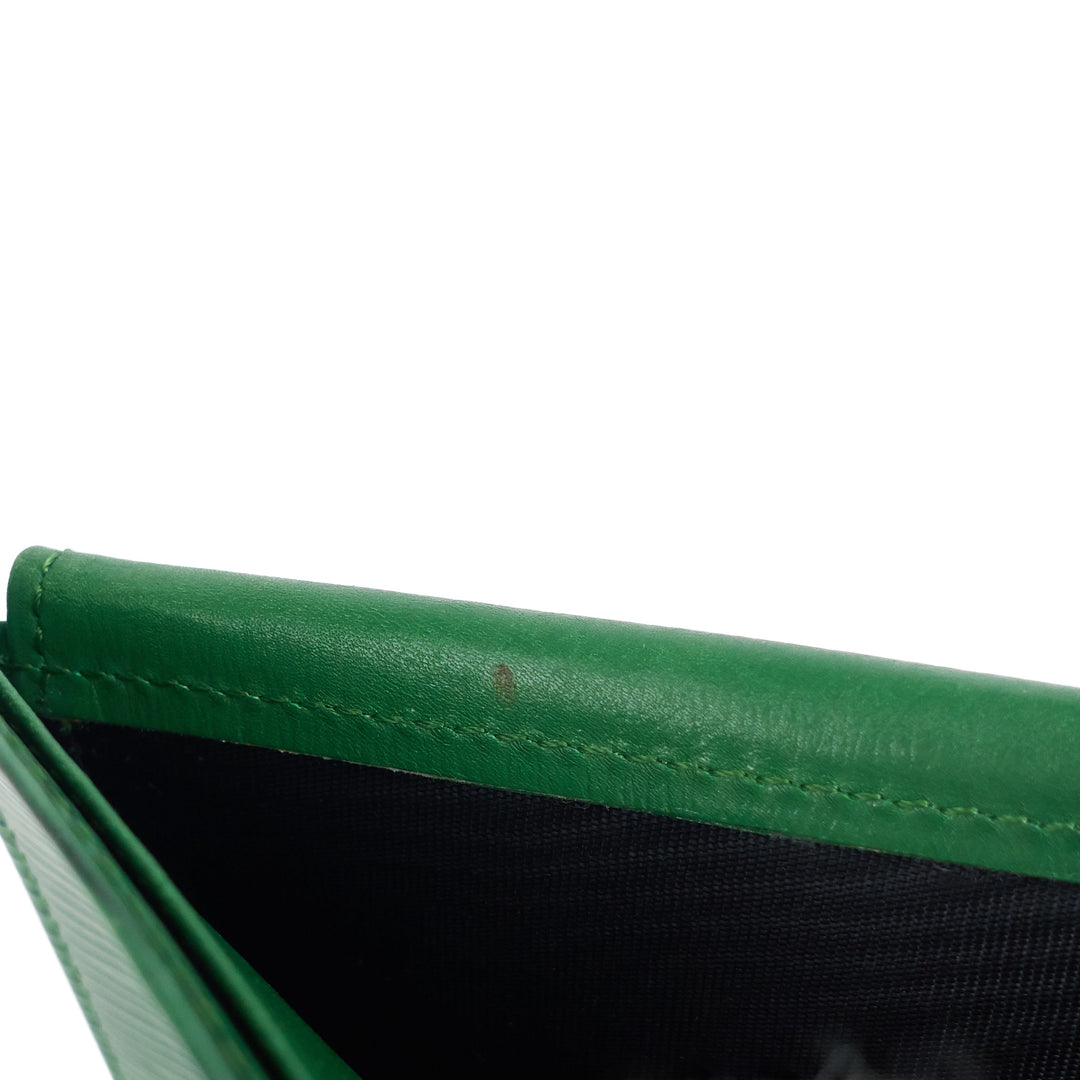 Marco Green Epi Leather Bifold Wallet