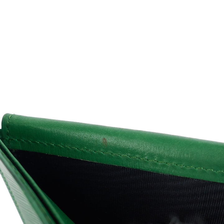 Marco Green Epi Leather Bifold Wallet