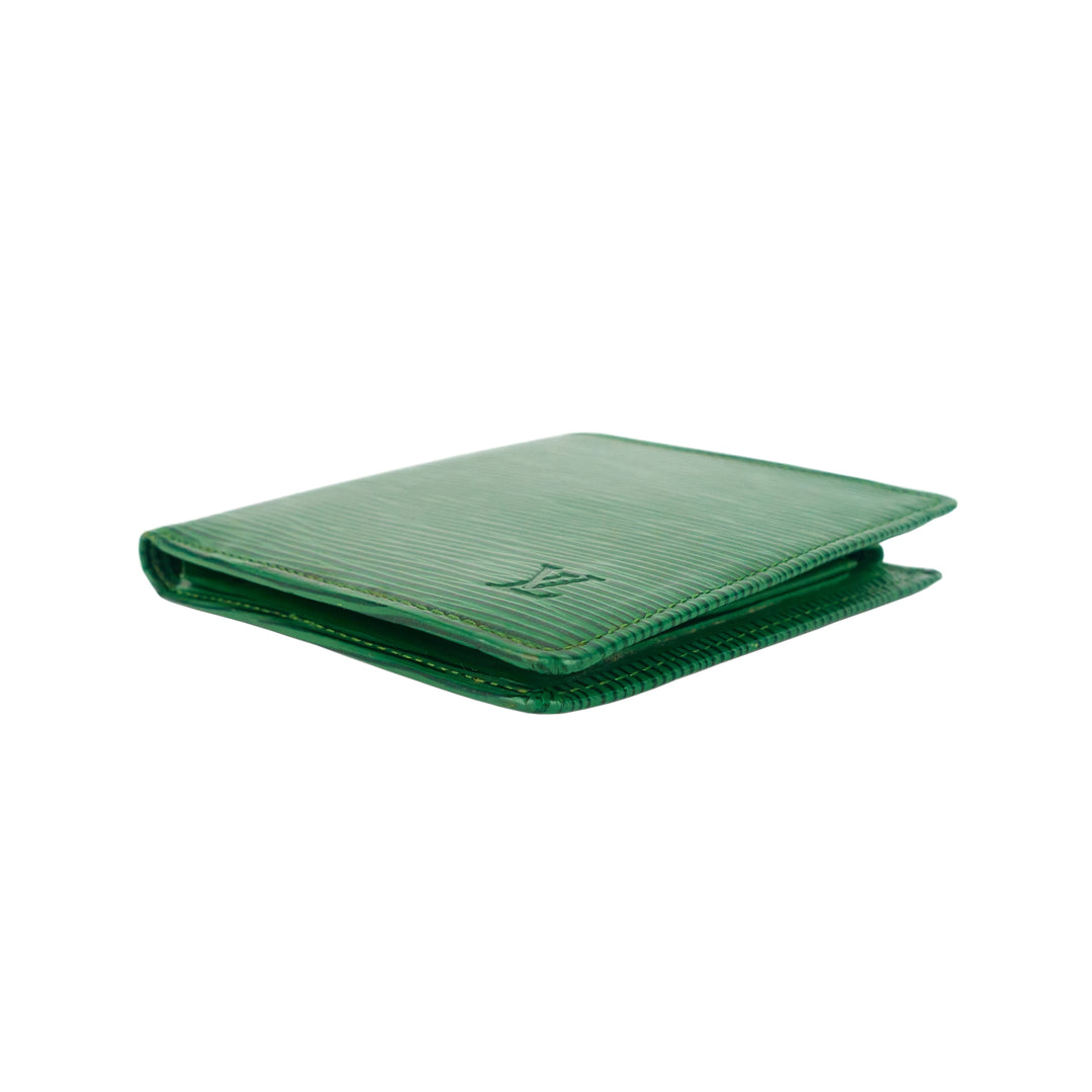 Marco Green Epi Leather Bifold Wallet